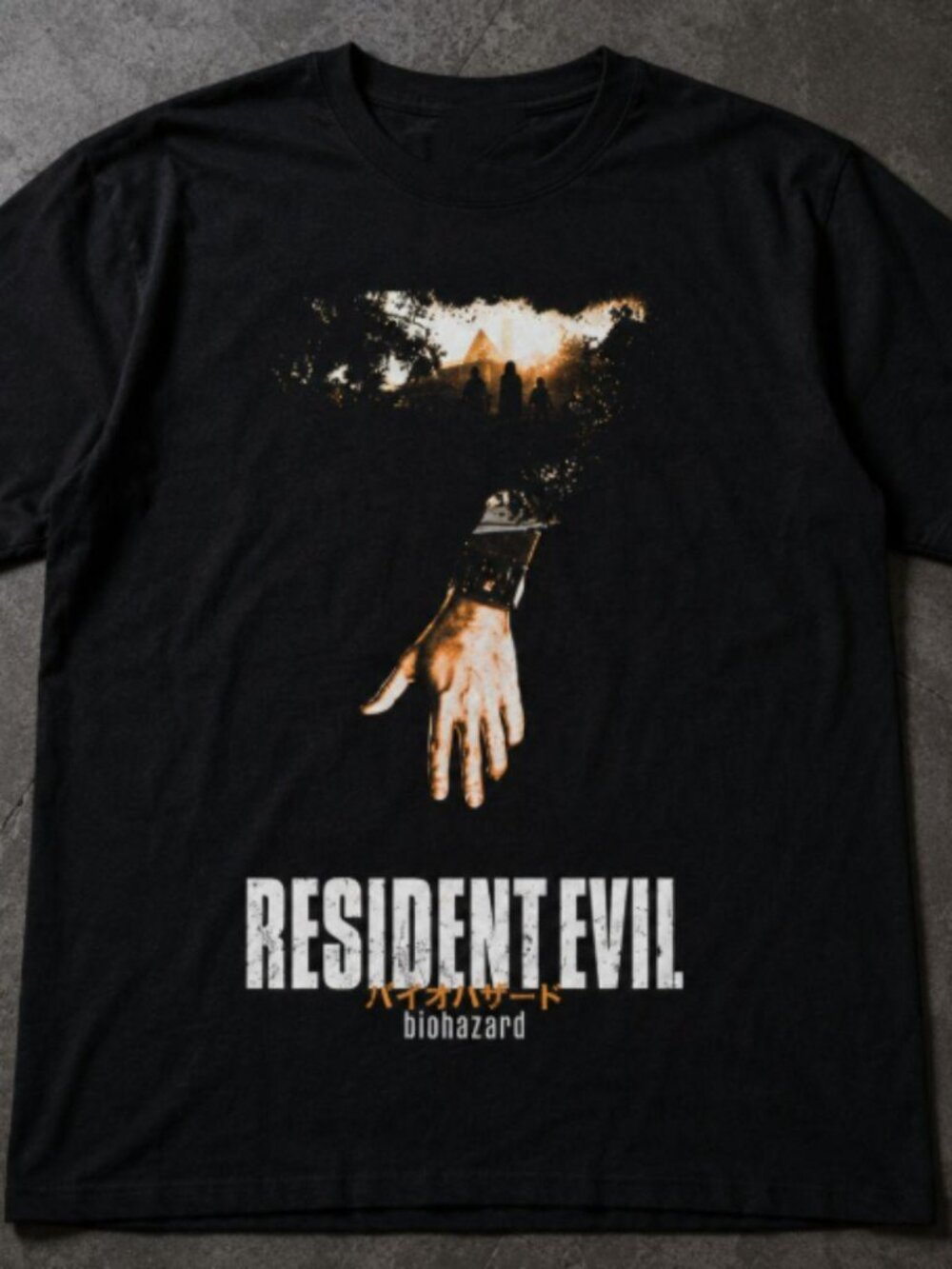Resident Evil Biohazard Graphic Black T-Shirt